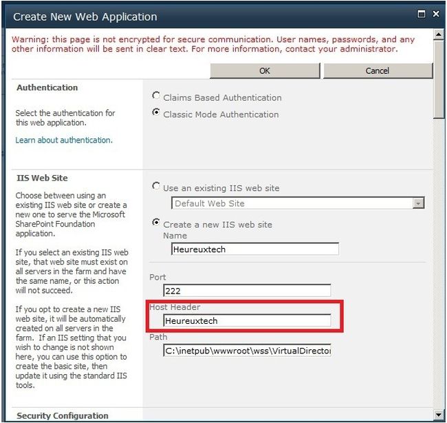 create a new web application